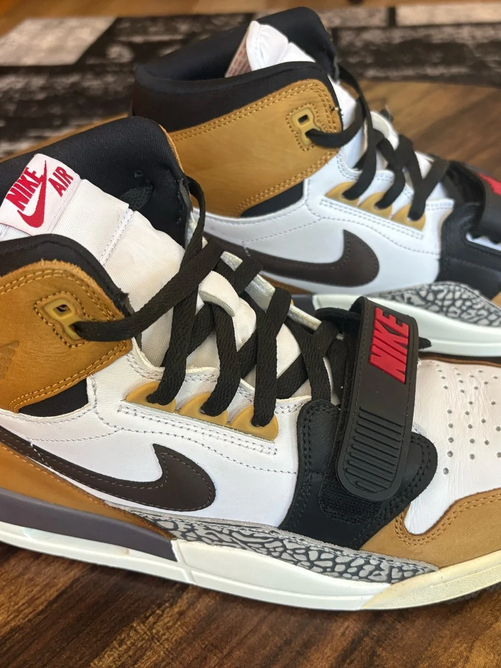 Air Jordan Legacy 312 - Size 13 White/Baroque Brown-Wheat